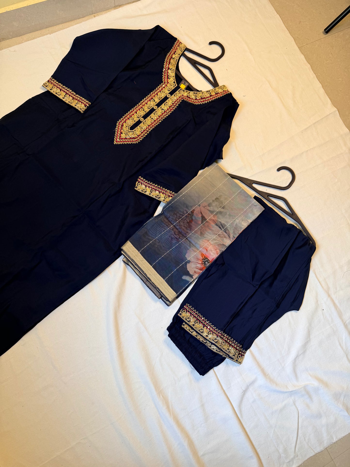 Navy blue traditional outfit