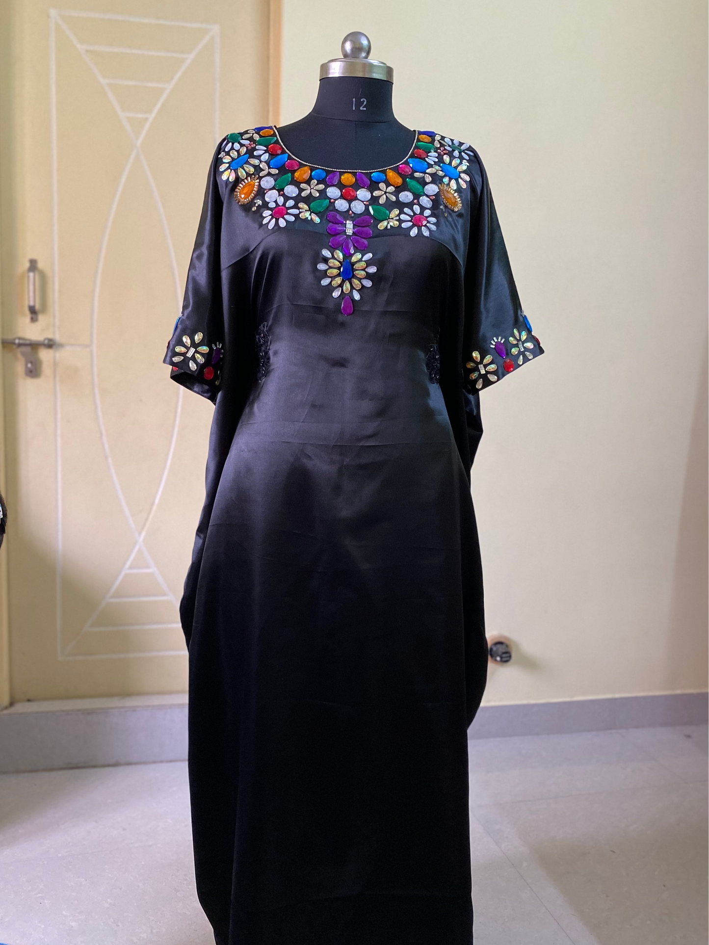 Heavy Embellished Neckline | Arabic Design outfit