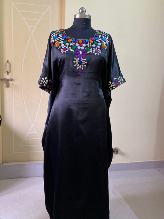 Heavy Embellished Neckline | Arabic Design outfit